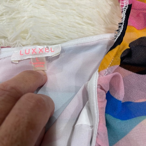 Luxxel Multicolor Abstract Two-Piece Set - Picture 4 of 10